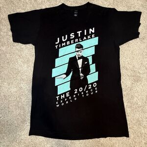 JUSTIN TIMBERLAKE Official 20/20 Experience World Tour Concert Tee Black Small
